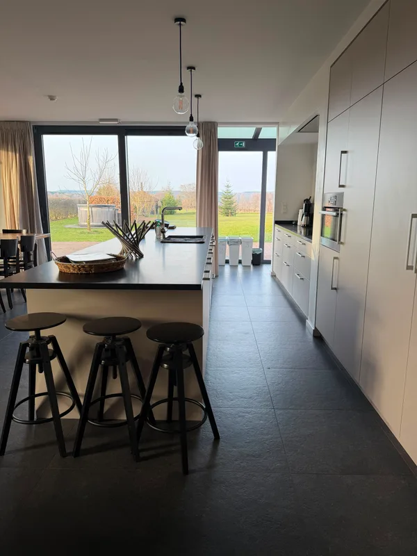 De keuken van het verblijf in Sourbrodt